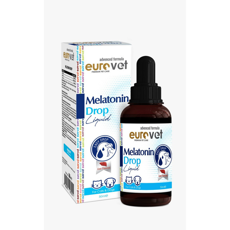 قطره سگ و گربه یوروپت مدل ملاتونین حجم 50 میلی لیتر