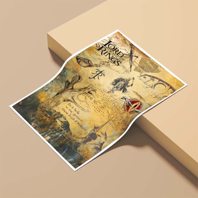 پوستر کارنيکا طرح ارباب حلقه‌ها Lord of the Rings کد 99950 مجموعه 8 عددی