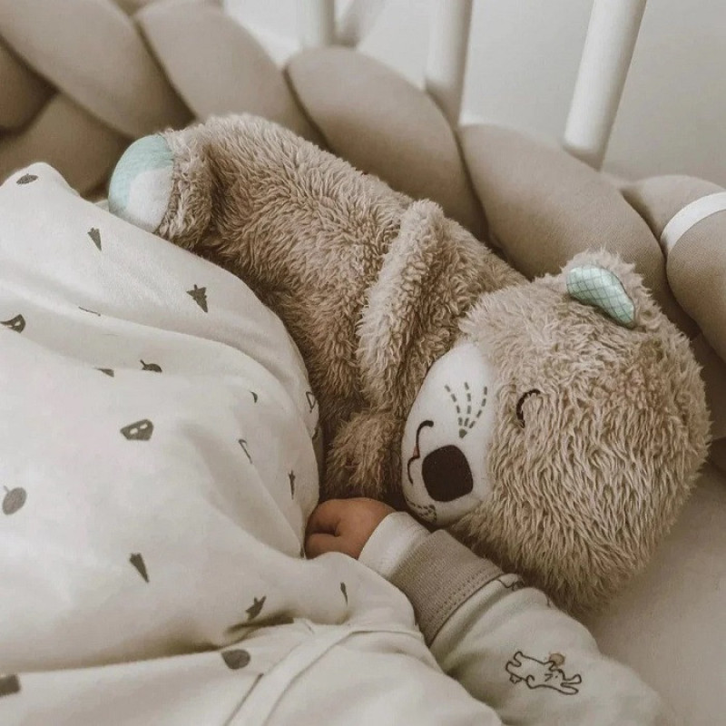 عروسک طرح خرس نفس کش مدل خوابالو کد 4384 ارتفاع 27 سانتیمتر