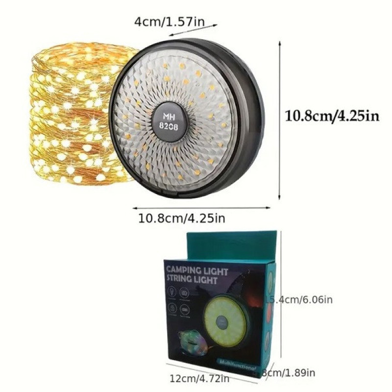 چراغ چادر ریسه دار شارژی مدل MH-10