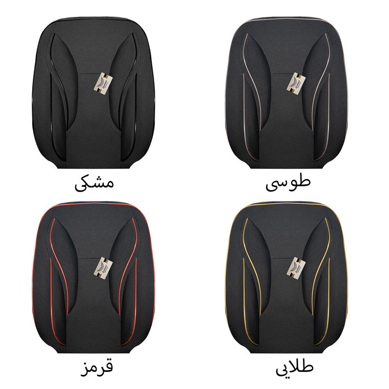 ست کامل روکش صندلی خودرو سوشیانت مدل سناتور مناسب برای پژو 206 و 207 به همراه پشت گردنی