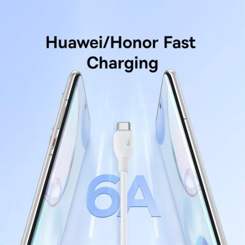 کابل تبدیل USB به USB-C بیسوس مدل Pudding Series P10355703511-B1 طول 1.2 متر