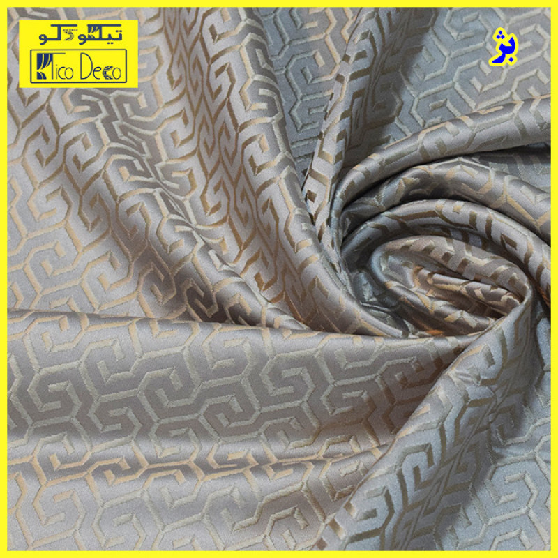 پرده پانچ تیکو دکو مدل ابریشم بافت دار سایز 230x140 سانتی‌متر