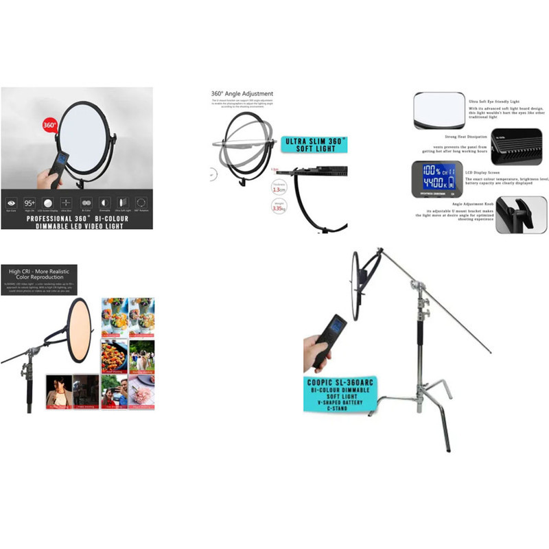 نور ثابت ال ای دی وسکات مدل SL-360ARC