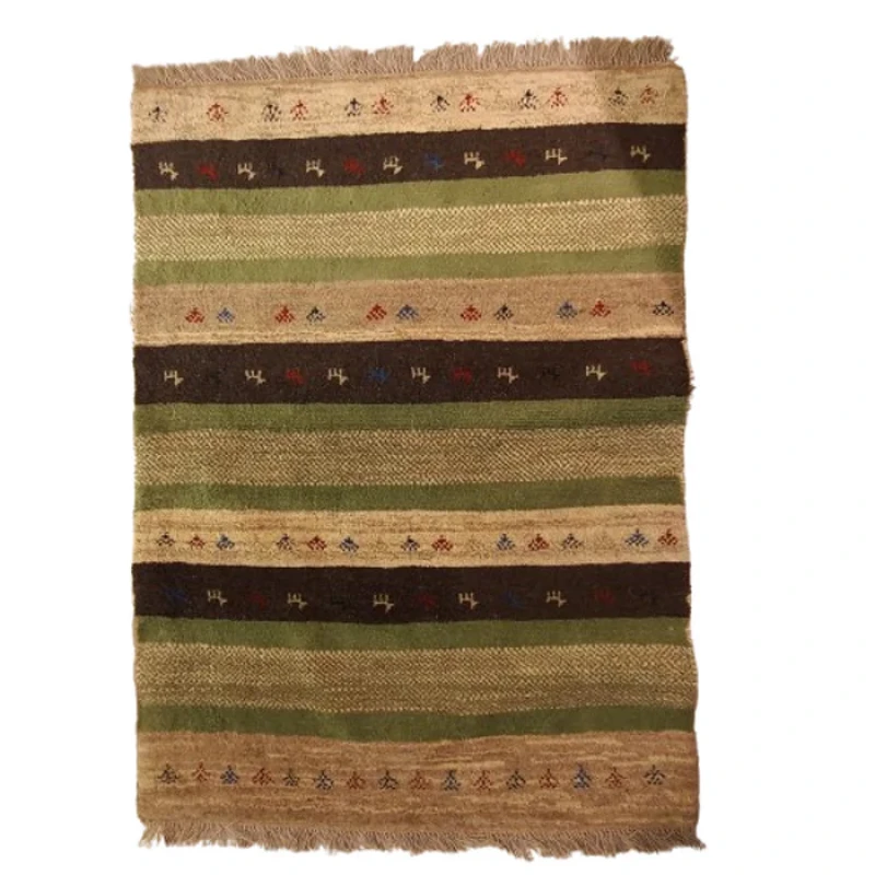گبه فرش دستباف یک ونیم متری کد NKP.Z.