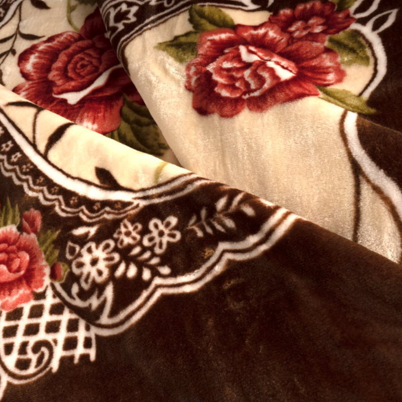 پتو 1 نفر گلبافت مدل گلدار126 سایز 220x160 سانتی‌متر
