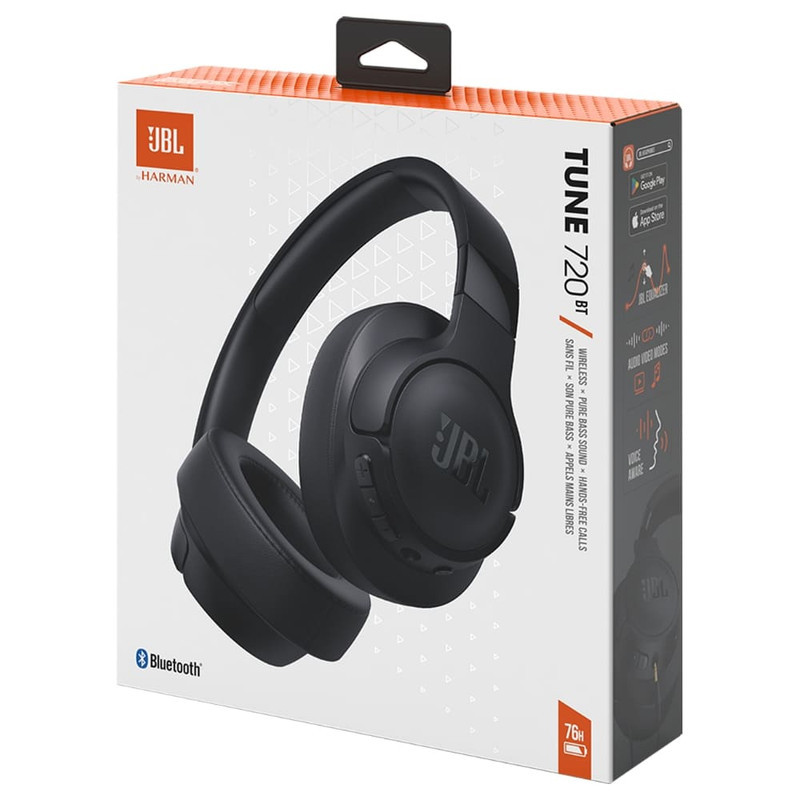 هدفون بلوتوثی جی بی ال مدل Tune 720BT با نویز کنسلینگ میکروفون (ENC)، درگاه شارژ USB Type-C، با قابلیت اتصال به چند دستگاه، دارای طراحی تاشو، قابلیت شارژ سریع، اتصال به صورت بی سیم و ‌، مقاوم در برابر رطوبت و عرق