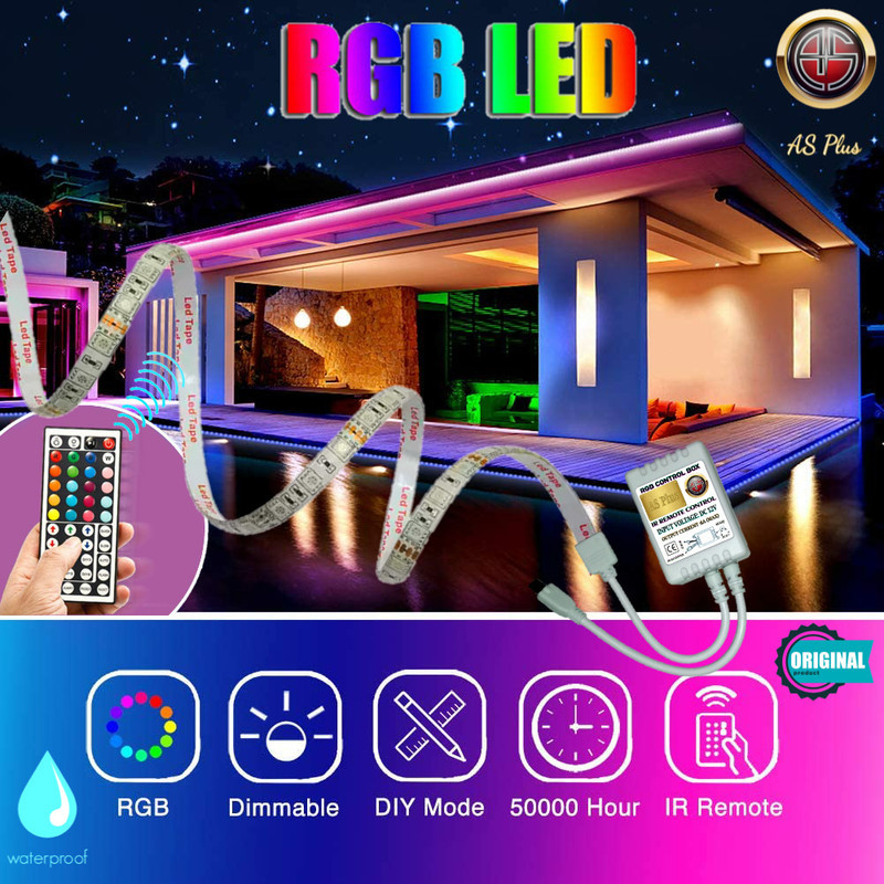 ریسه ال ای دی مدل As plus RGB44 key طول 5 متر