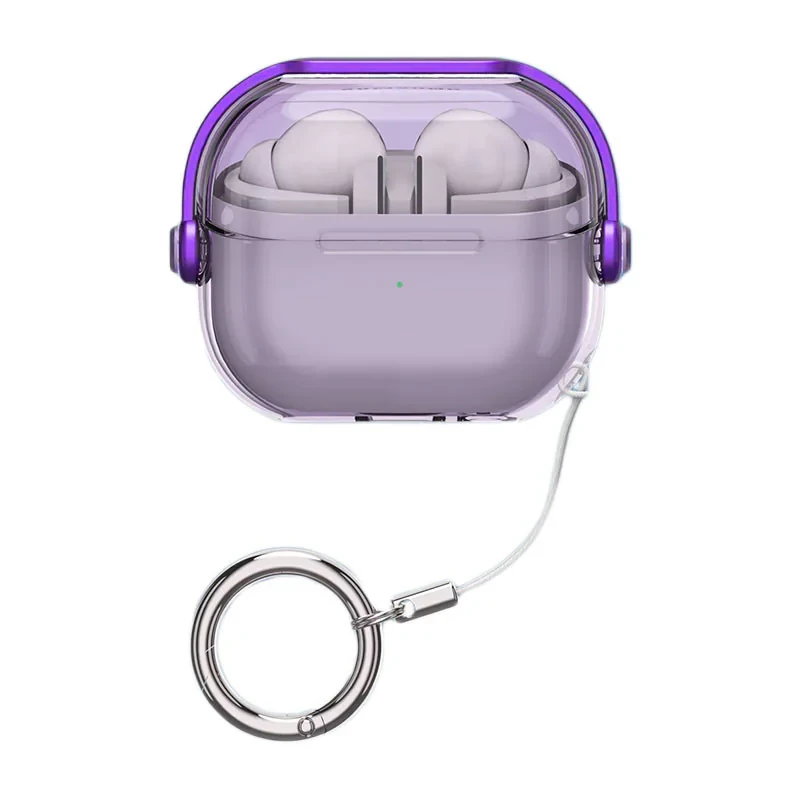 کاور مسیر مدل Translucent SHproof Protective مناسب برای کیس هدفون بی سیم سامسونگ Galaxy Buds 3  3 Pro به همراه گیره