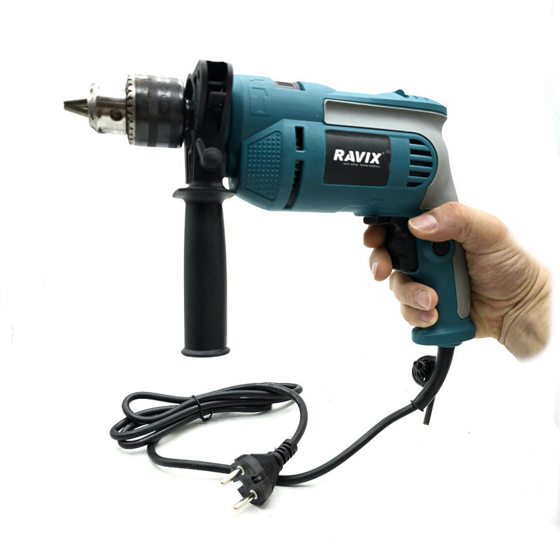 دریل چکشی برقی سه نظام 13 میلی متری 600 وات راویکس مدل RX-6617 مجموعه 30 عددی
