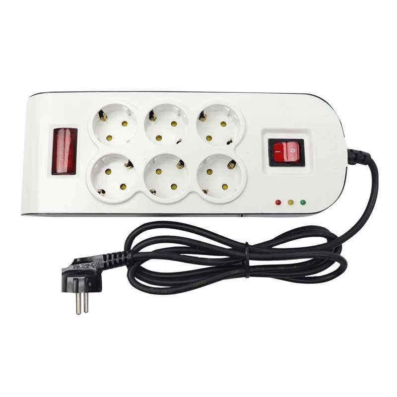 محافظ ولتاژ پارت الکتریک مدل شش خانه کد  P8796