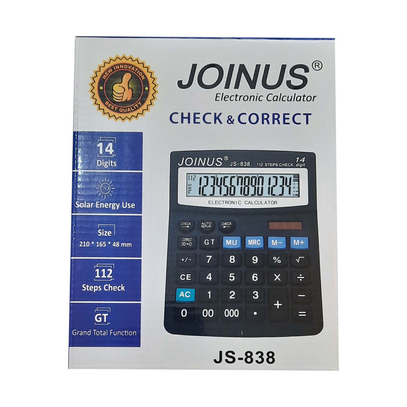 ماشین حساب رومیزی جوینوس مدل JS-838کد DR838
