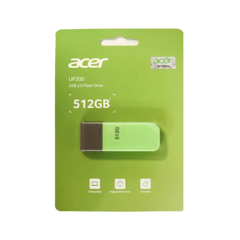 فلش مموری ایسر مدل UP200 ظرفیت 512 گیگابایت با رابط USB 2.0