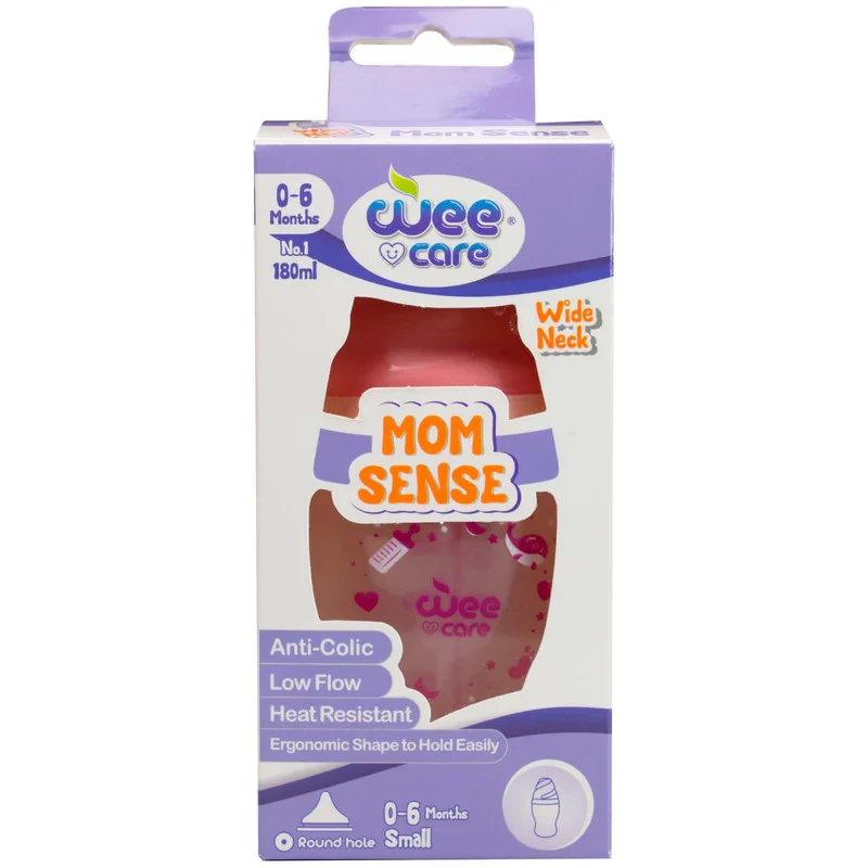 شیشه شیر وی کر مدل Mom Sense کد B323 حجم 180 میلی لیتر