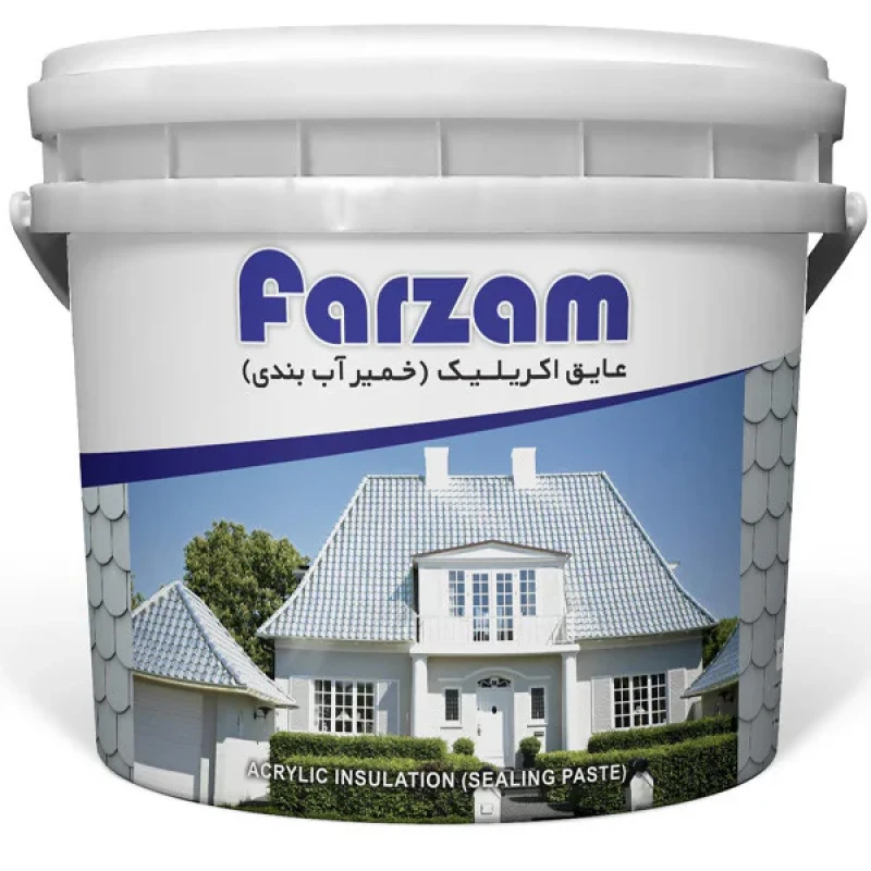 رنگ عایق اکریلیک سفید فرزام کد 821 وزن 4 کیلوگرم