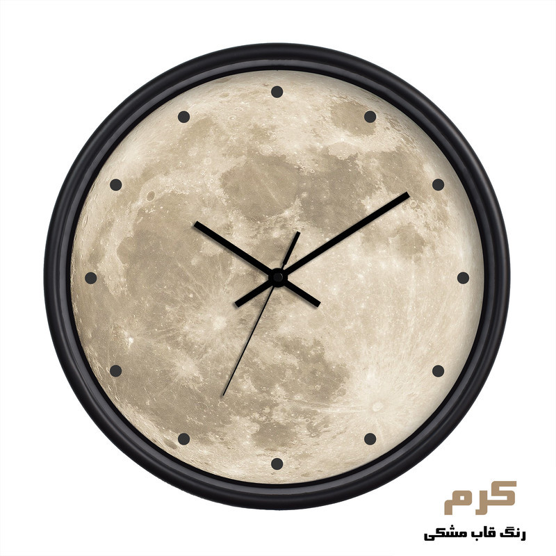 ساعت دیواری سال بردز طرح ماه نقطه دار مدل CW-Moon Point