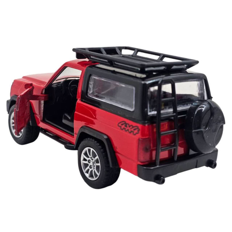 ماکت ماشین ناب سل مدل نیسان پاترول آفرود فلزی موزیکال چراغدار عقب کش دو در کد Nissan Patrol Off-Road Metal Musical Pull Back Lights