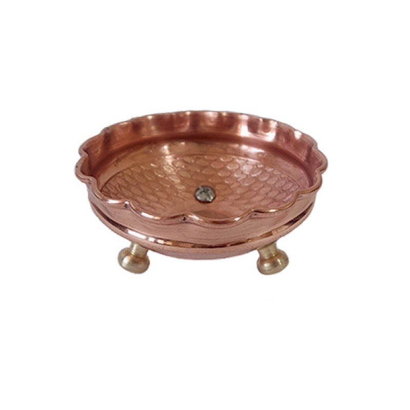 کاسه مسی طرح 3 پایه کد ZH249.1