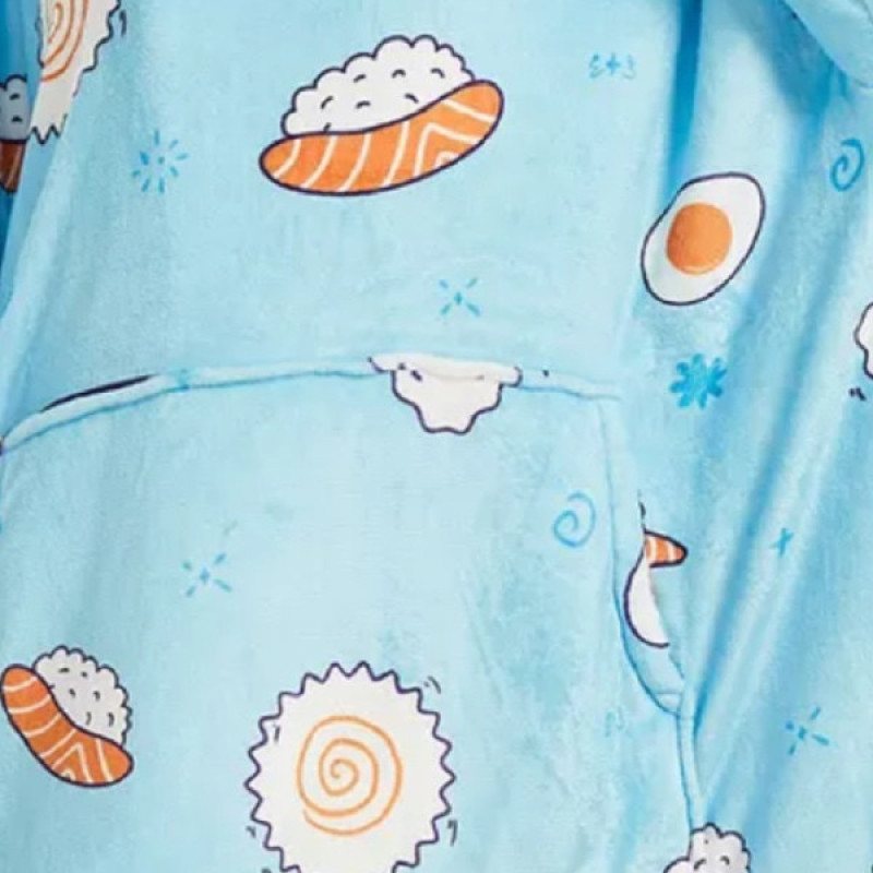پتو مسافرتی مدل پانچو Sushi سایز 120x170 سانتی متر