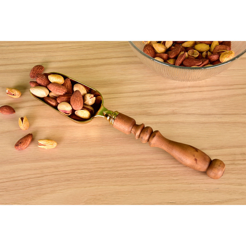 قاشق آجیل خوری مدل دسته چوبی کد 001