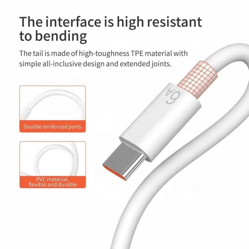 کابل تبدیل USB به USB-C سمگپرس مدل mi Turbo Charger به طول 1 متر