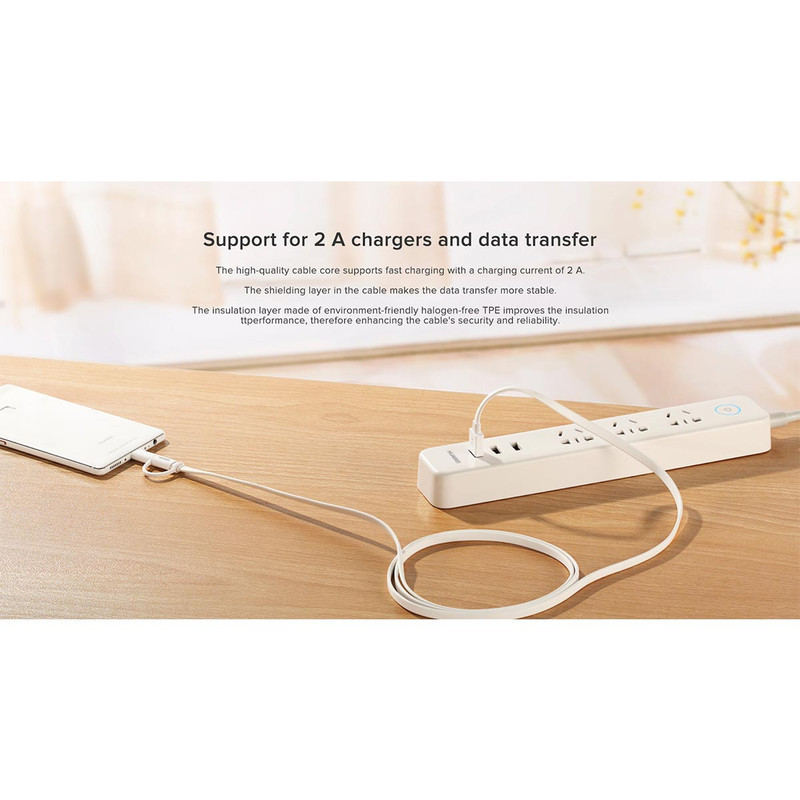 کابل تبدیل USB به USB-C  MicroUSB هوآوی مدل AP55S  طول 1.5 متر