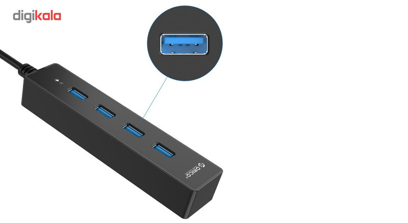 هاب USB 3.0 چهار پورت اوریکو مدل W8PH4-U3