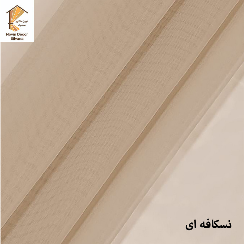 پرده پانچ نوین دکور سیلوانا مدل حریر 3 سایز 280x300 سانتی‌متر