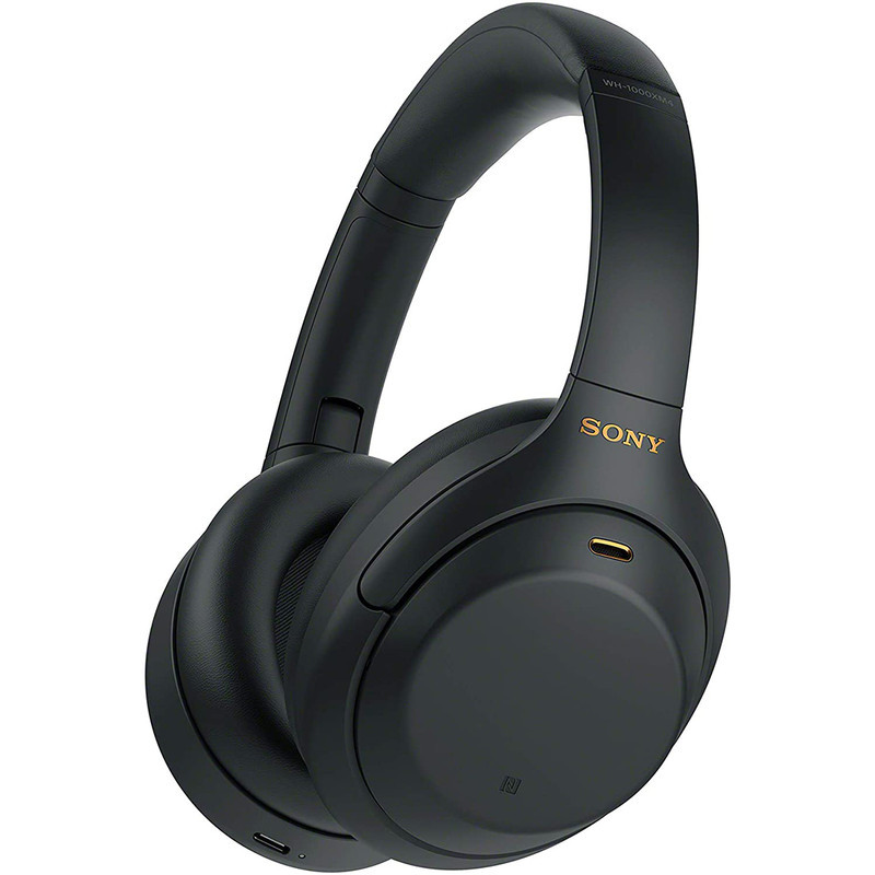 هدفون بلوتوثی سونی مدل WH-1000XM4 با نویز کنسلینگ فعال (ANC)، نویزکنسلینگ میکروفون (ENC)، درگاه شارژ USB Type-C، دارای میکروفون داخلی با کیفیت بالا، مقاوم در برابر رطوبت و عرق