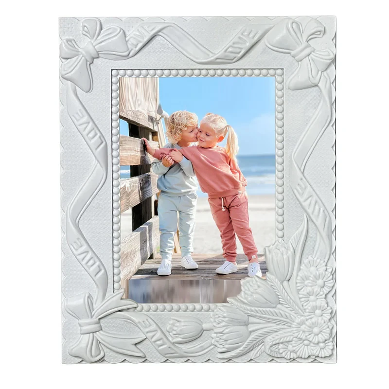 قاب عکس مدل گل برجسته  13x18