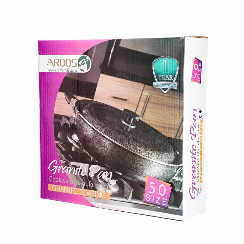 تابه دو دسته عروس مدل درب فلزی سایز 50