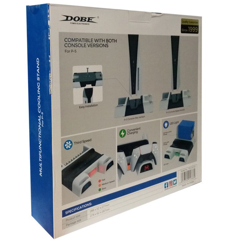پایه خنک کننده و شارژر پلی استیشن 5 دابی مدل COOLING STAND TP5-05100