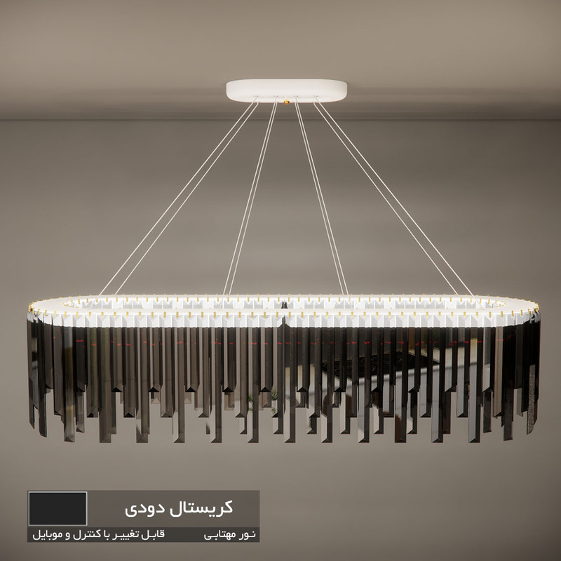 لوستر نورکیا مدل لاینر قندیلی کد 1Ln-90G