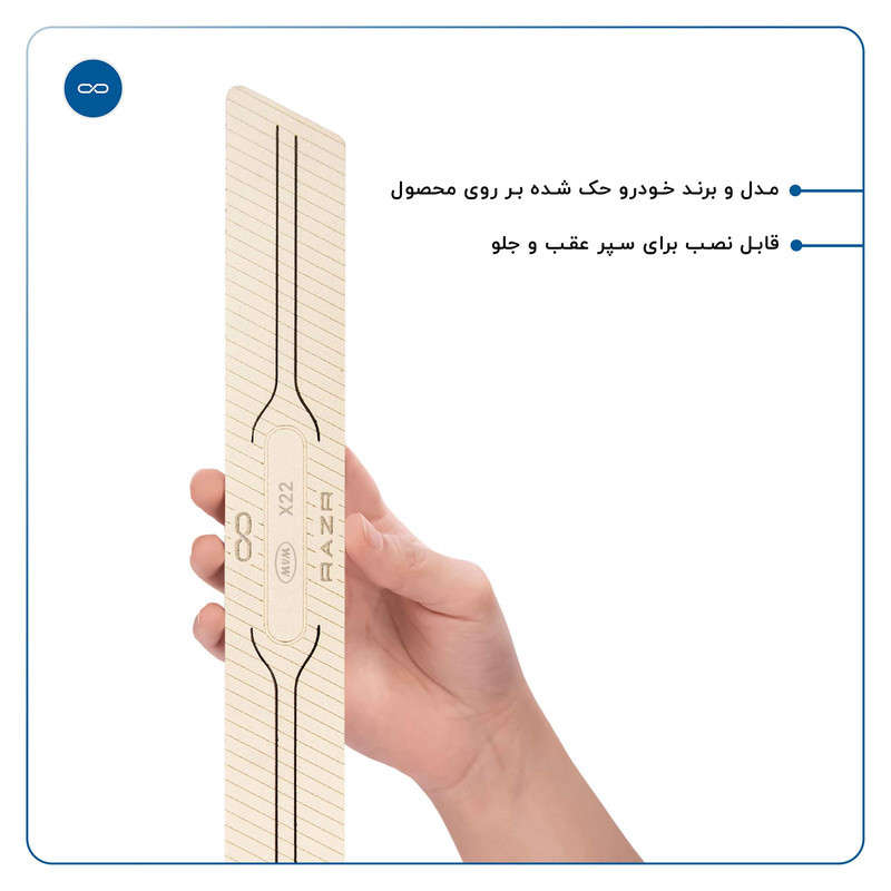 محافظ گوشه سپر خودرو ماهوت مدل RAZR-W مناسب برای ام وی ام X22 مجموعه 2 عددی