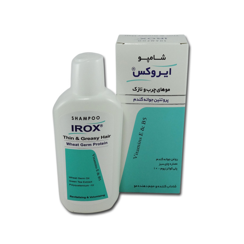 شامپو مو ایروکس مدل wheat germ protein حجم 200 میلی لیتر
