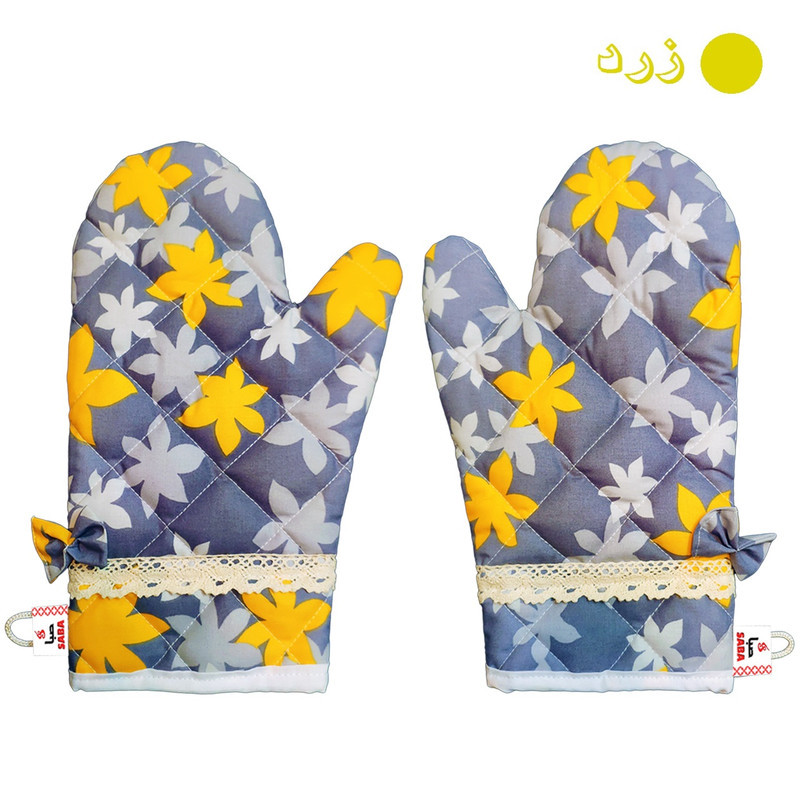 دستکش فر صبا طرح افرا کد 172 بسته 2 عددی