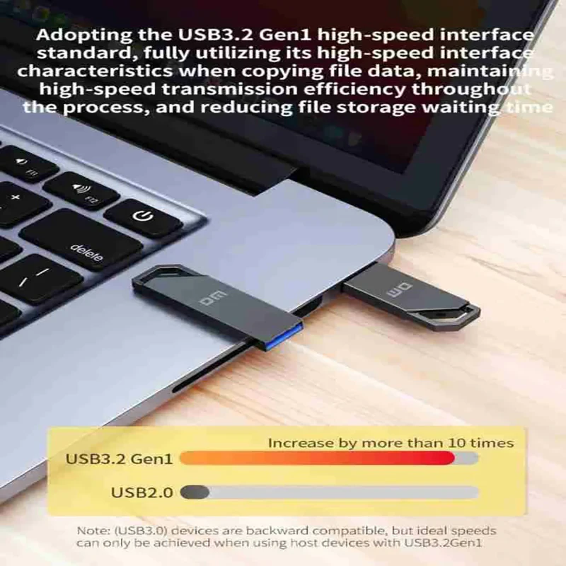 فلش مموری دی ام مدل  DM PD235 USB3.2 با ظرفیت 64 گیگابایت