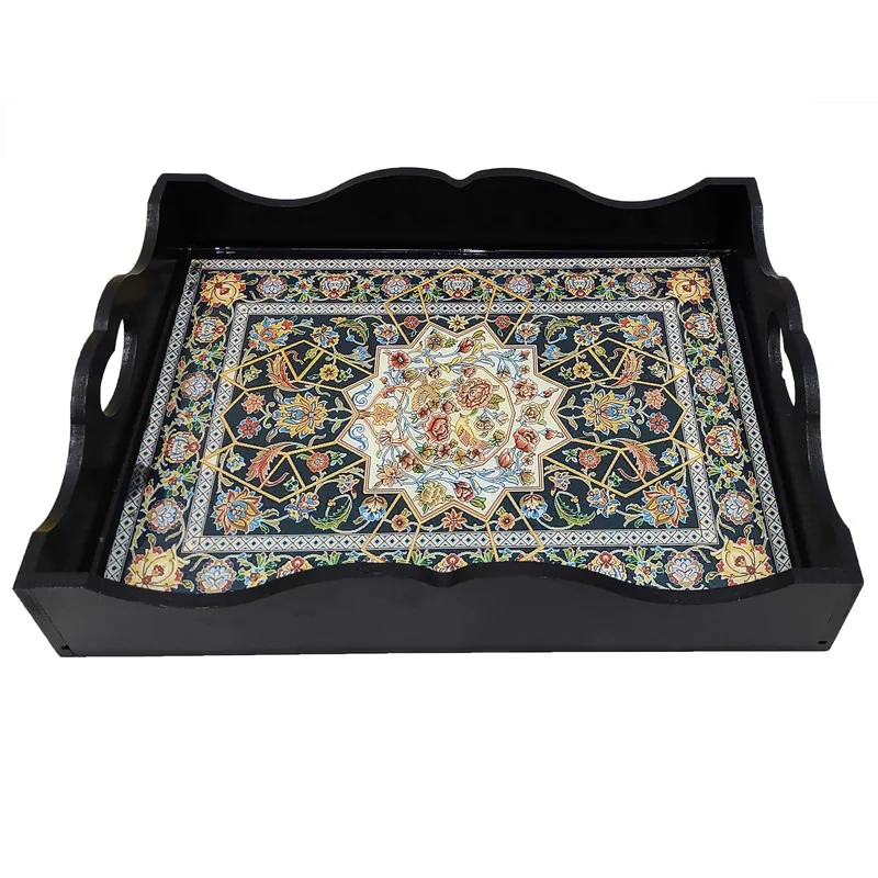 سینی رزینی طرح فرش کد 30x40