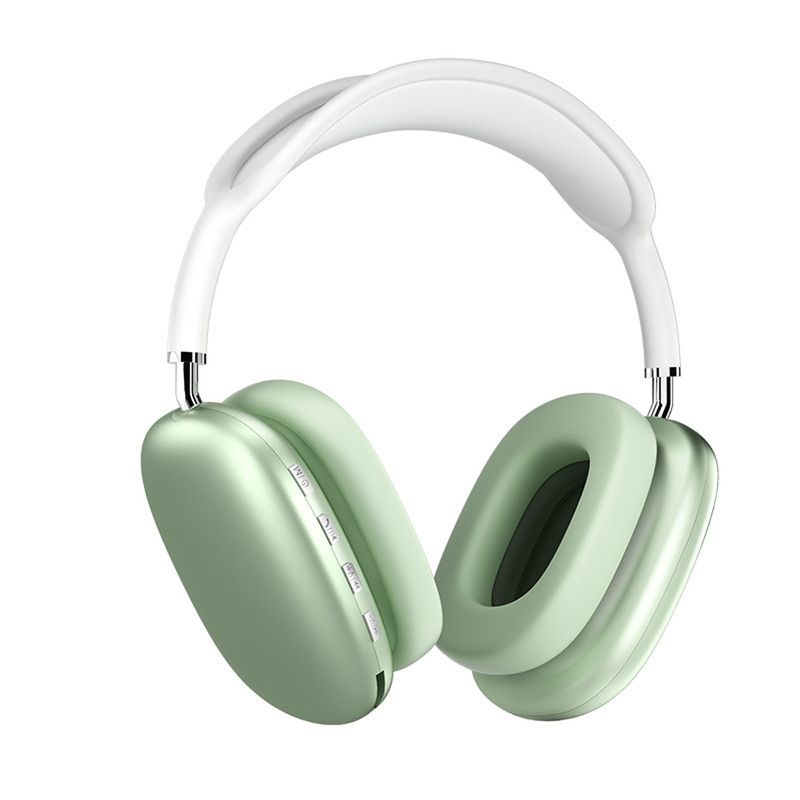 هدفون بلوتوثی مدل Airpods Max P9 بدون نویز کنسلینگ، درگاه شارژ USB Type-C، دارای میکروفون با کیفیت 105 دسی‌بل، مقاوم در برابر رطوبت و عرق