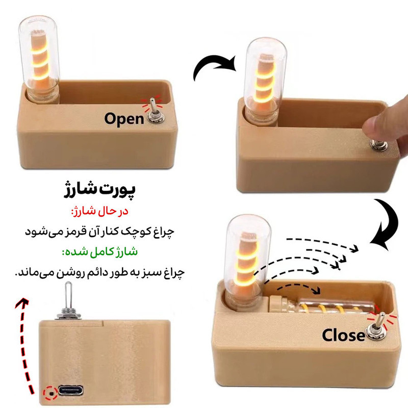 چراغ رومیزی مدل کلید دار مگنتی گیمینگ
