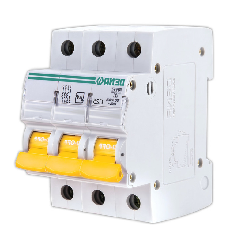 فیوز مینیاتوری سه پل 25 آمپر دنا الکتریک ایرانیان مدل C25-6KA-3P