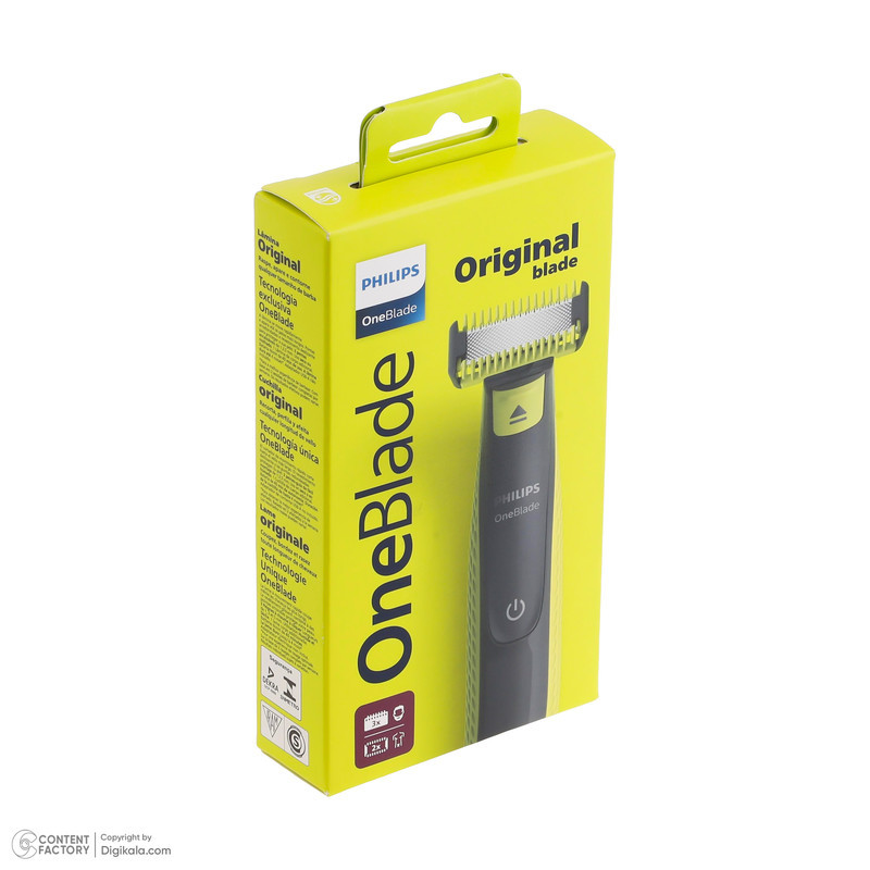 ماشین اصلاح موی صورت فیلیپس مدل QP2824 با تیغه استیل پیشرفته ضد آلرژی، قابلیت اصلاح صفر با اندازه 0.1 میلی‌متر، 5 عدد شانه متنوع، ضد آب و شارژی با 45 دقیقه زمان استفاده و اصلاح سریع صورت در 4 دقیقه