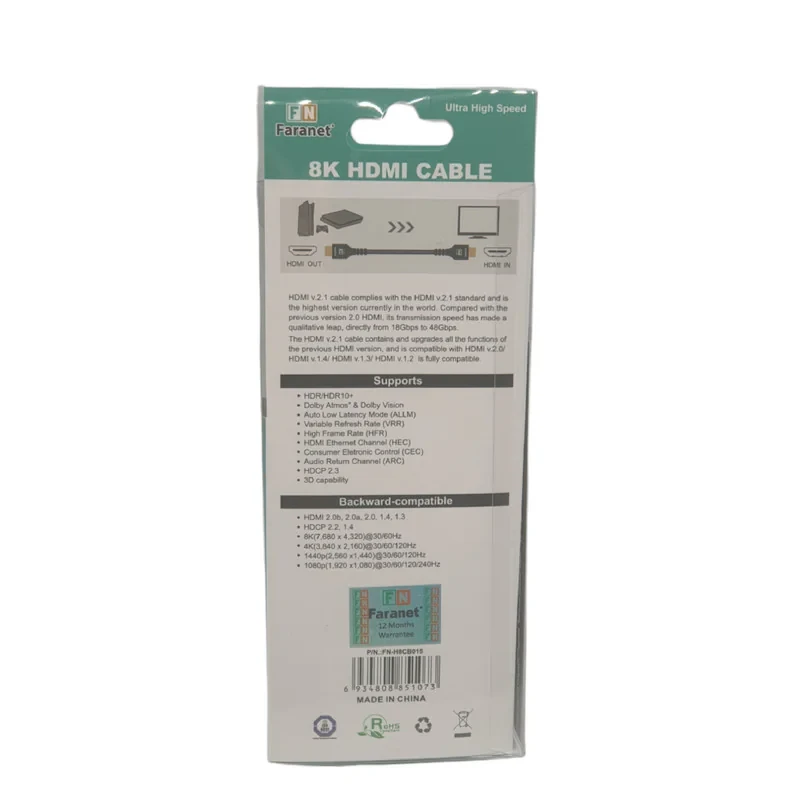 کابل HDMI فرانت مدل FN-H8CB015 به طول 1.5 متر