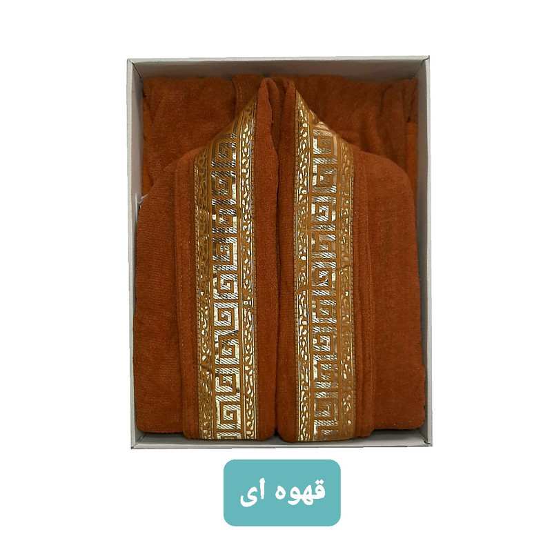 حوله پالتویی گلبافت مدل بامبو کد 1211 سایز 125