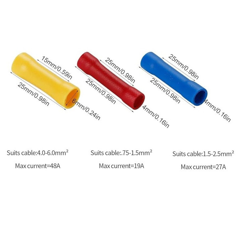 سرسیم ده ده الکتریک گروپ مدل دوراهی روکش دار کد BV1.25-2-5.5 بسته 30 عددی