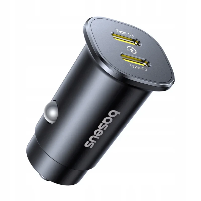 شارژر فندکی 30 وات 2 پورت بیسوس مدل GoTrip BS-C15C2