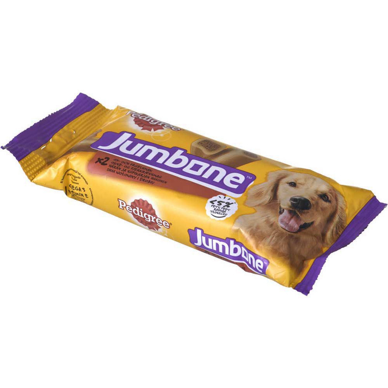 تشویقی سگ پدیگری مدل jumbone  وزن 180 گرم