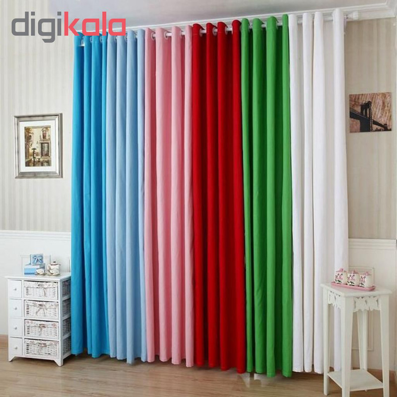 پرده نوین دکور سیاناو مدل ND1001 سایز 140x280 سانتی‌متر