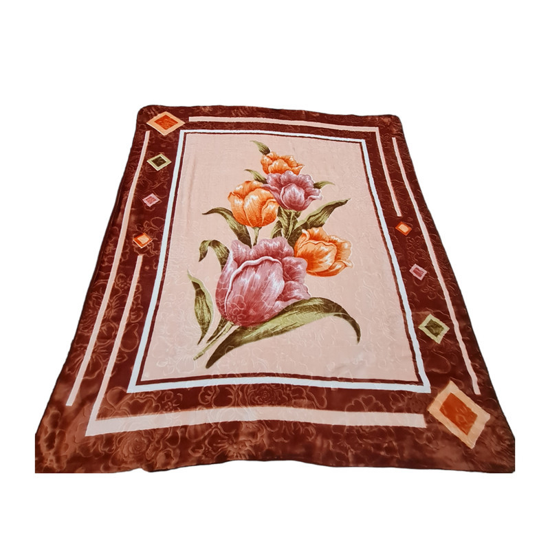 پتو گلبافت مدل برجسته کد 280 سایز 220x240 سانتی متر