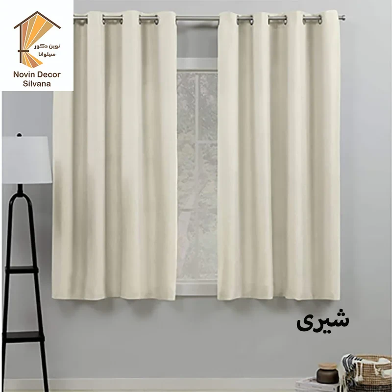 پرده نوین دکور سیلوانا مدل کتان 18 سایز 180 × 140 سانتی متر